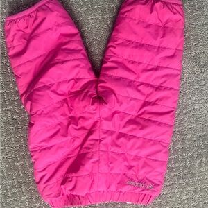 Columbia Fuchsia pink reversible snow Pants